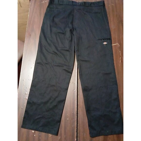 Dickies Men's Loose Fit Pants Classic Work School Uniform Straight Leg Black - Picture 3 of 3